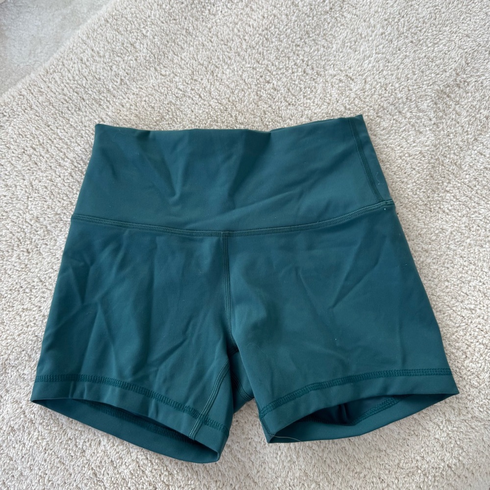 Women's Teal Lululemon Bike Shorts